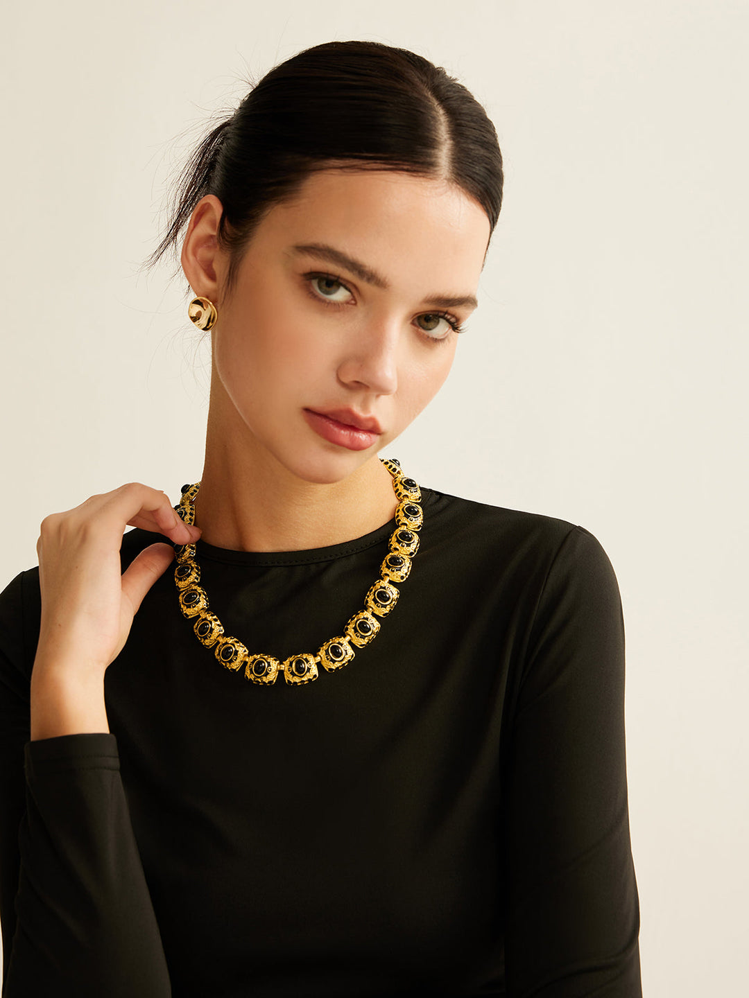 Collier Émail Vintage