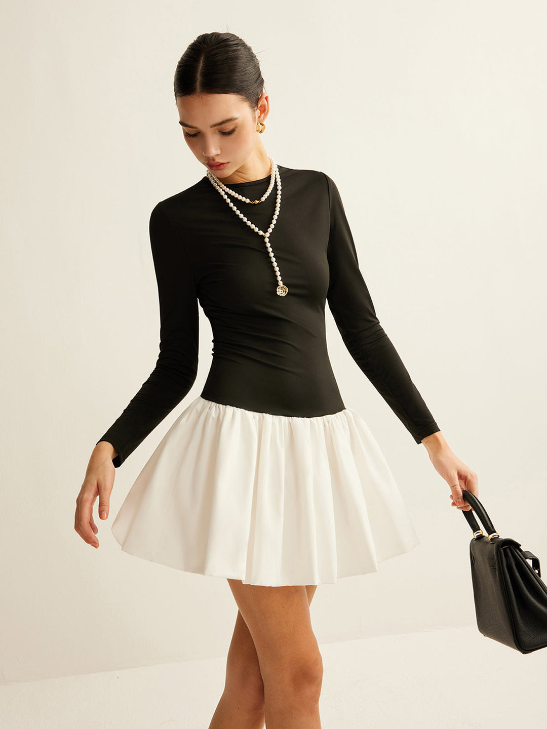 Robe ajustée bicolore