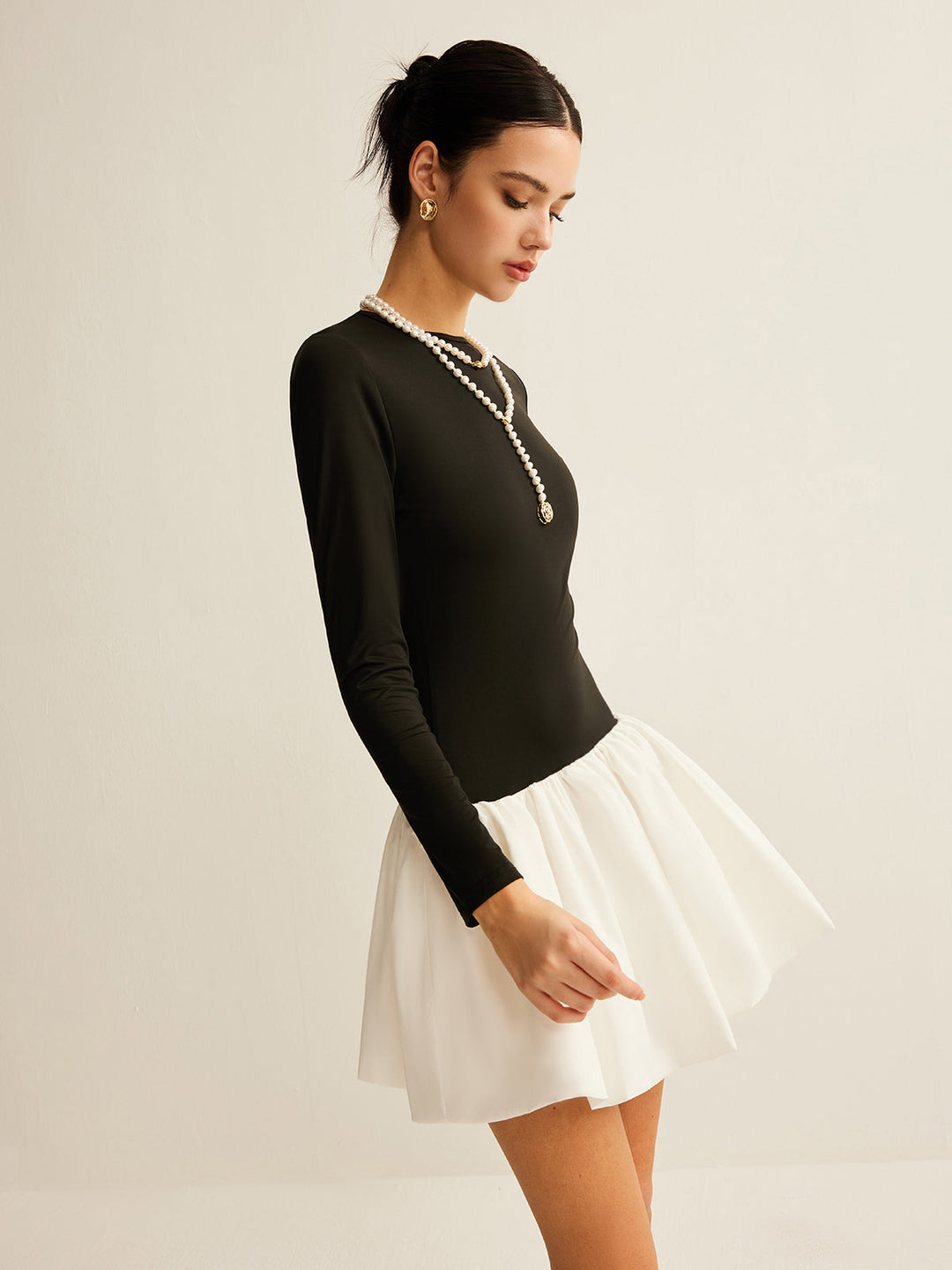 Robe ajustée bicolore