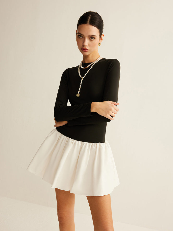 Robe ajustée bicolore