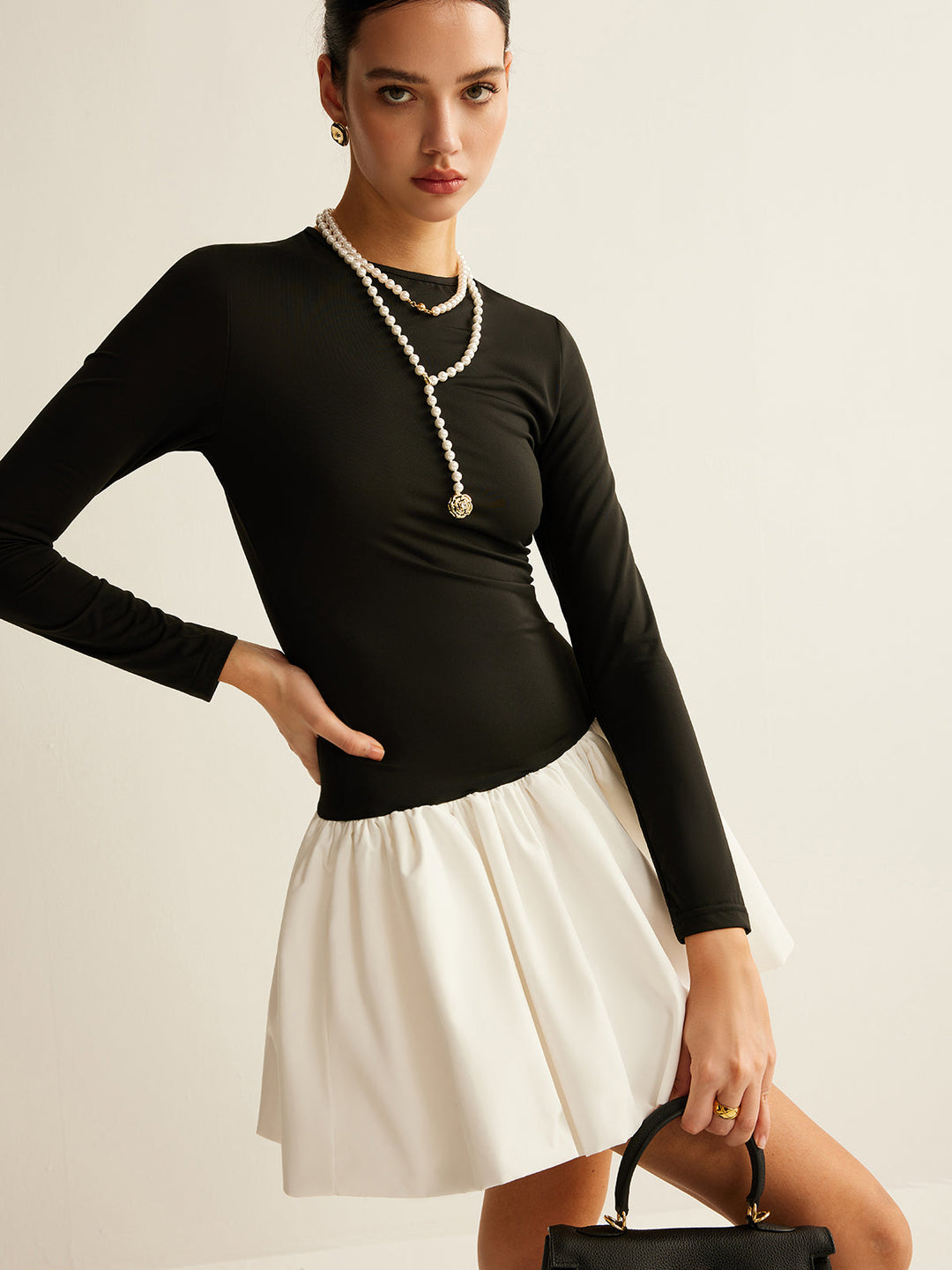 Robe ajustée bicolore