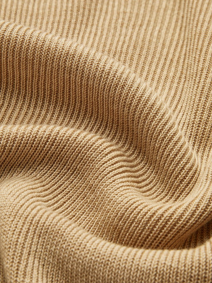 Pull à Col Montant Haut Extensible