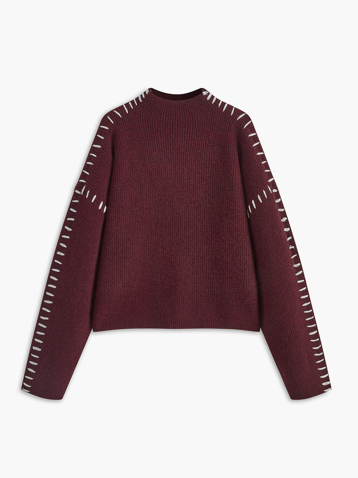 Sweater à col mock oversize Shift The Focus