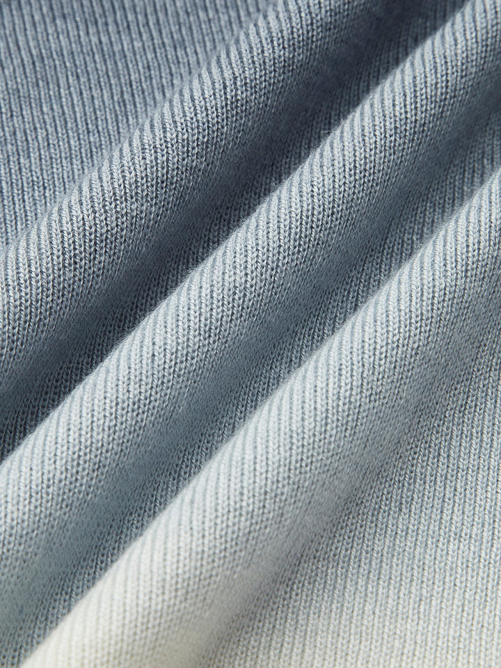 Haut Tricot Ajusté Dégradé en Mélange Laine