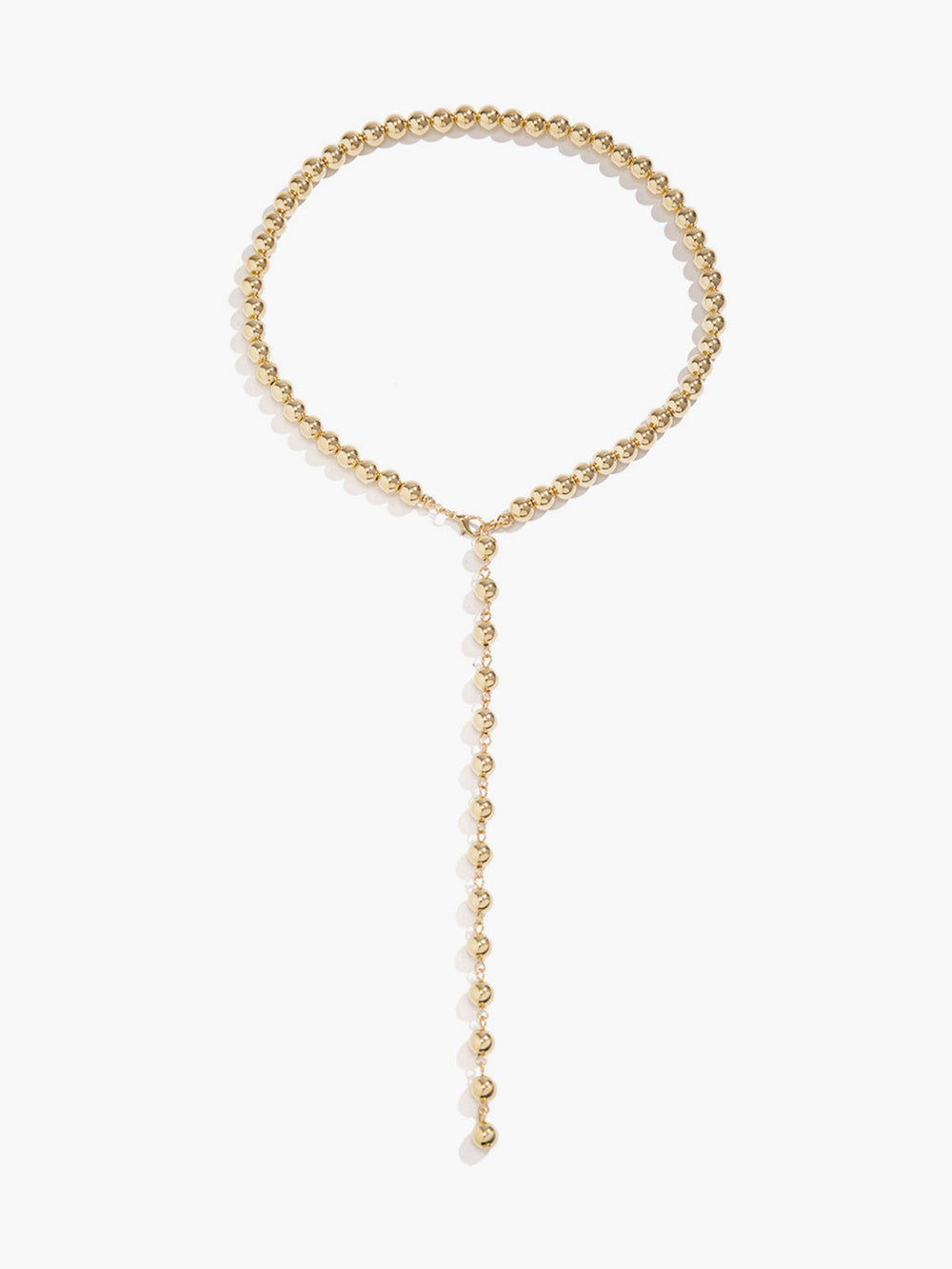 Collier à pampilles minimaliste en perles