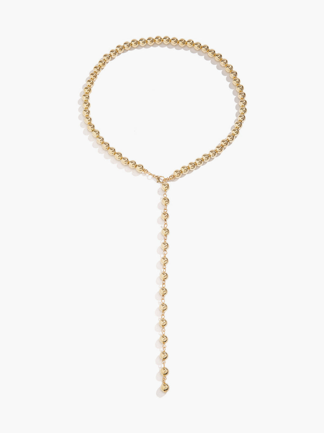Collier à pampilles minimaliste en perles
