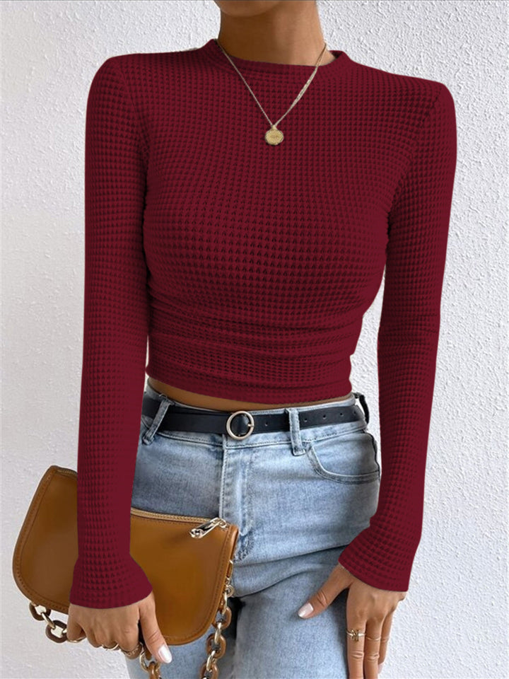 Pull Col Nid Mailles Lisses Coupe Ajustée