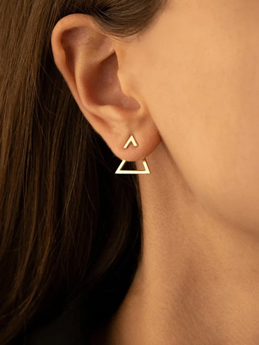 Boucles d'oreilles à clous triangulaires