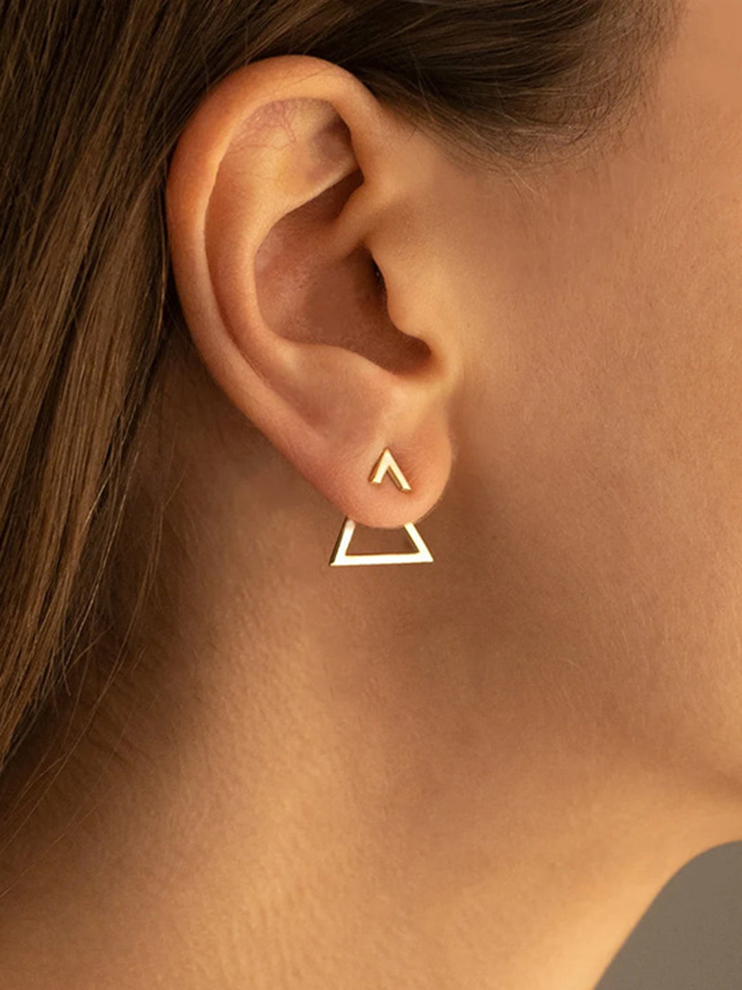 Boucles d'oreilles à clous triangulaires