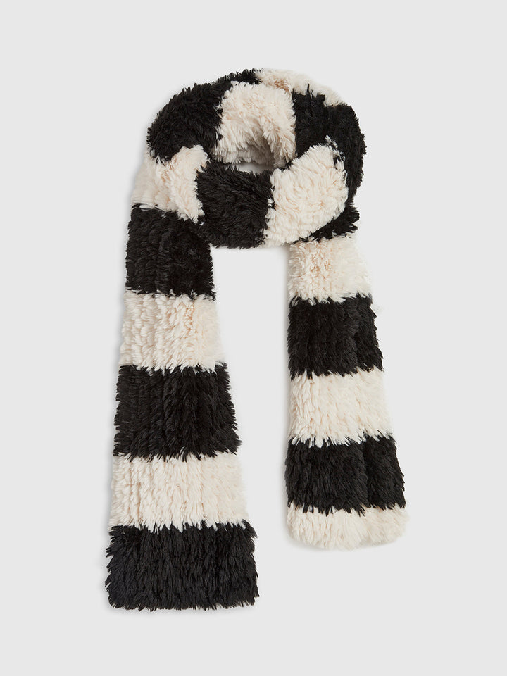 Foulard Peluche Deux Tons