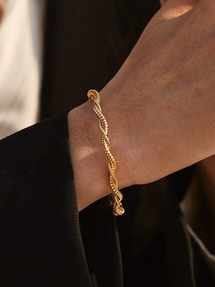 Bracelet Manchette Ouvert Minimaliste
