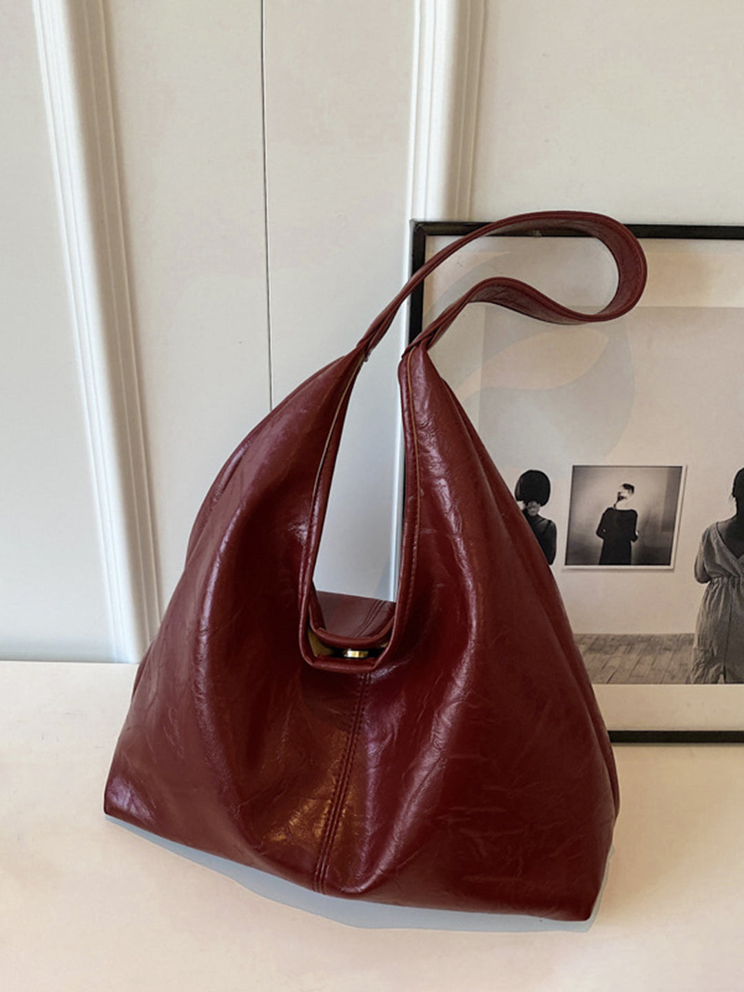 Sac Hobo à Fermoir Bouton