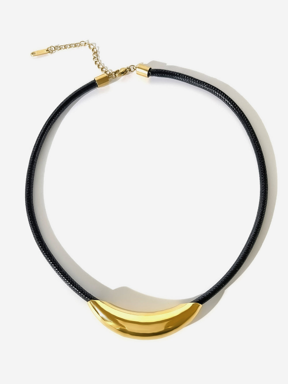 Choker Corde Tube Doré