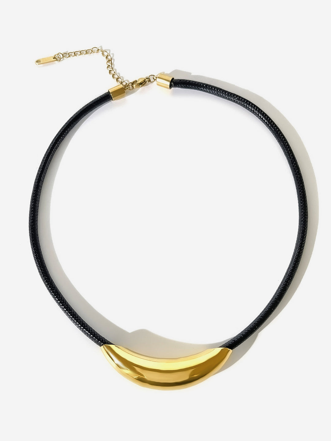 Choker Corde Tube Doré