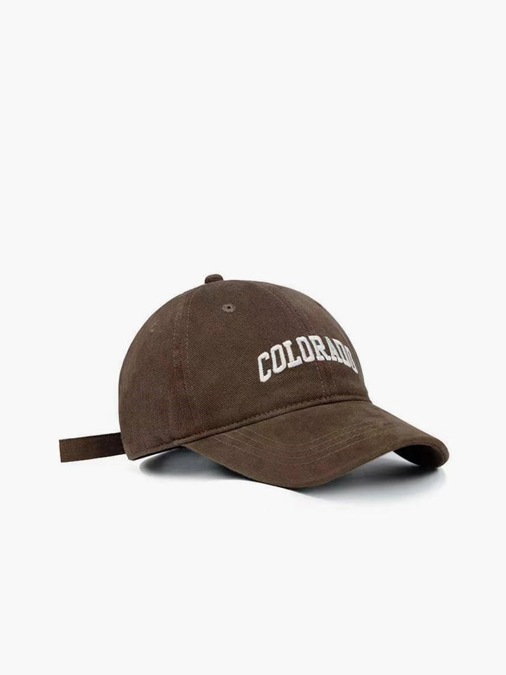 Casquette Broderie Lettre Vintage