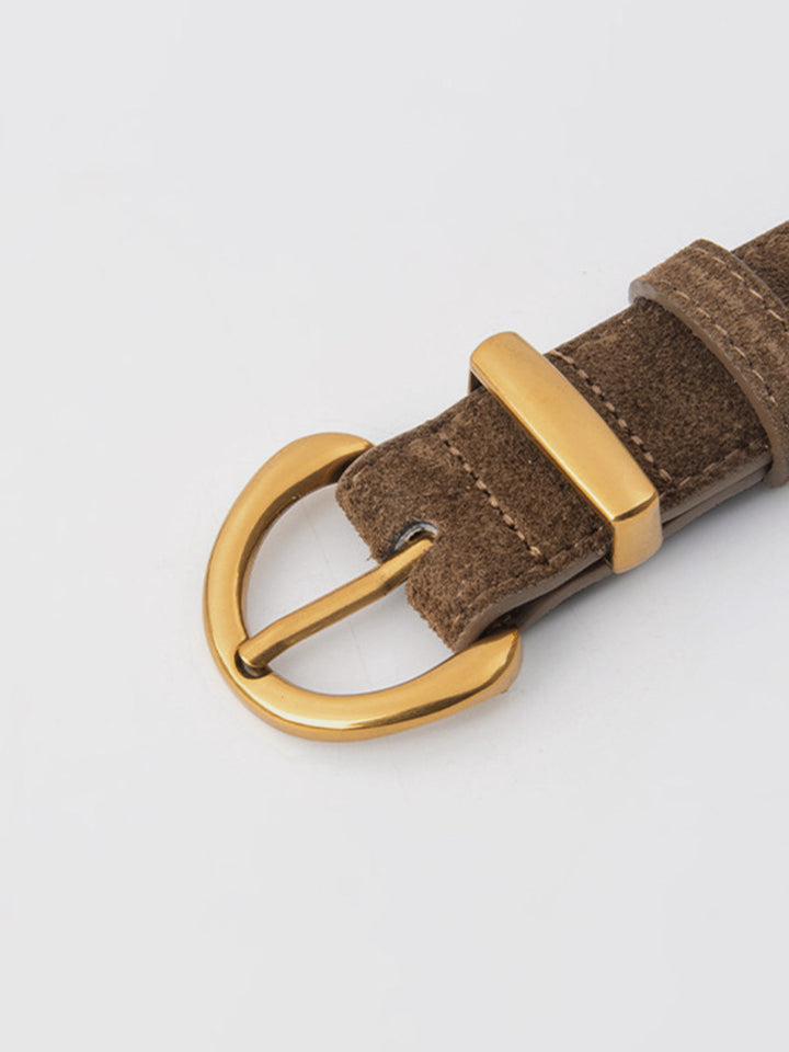 Ceinture en cuir à boucle souple