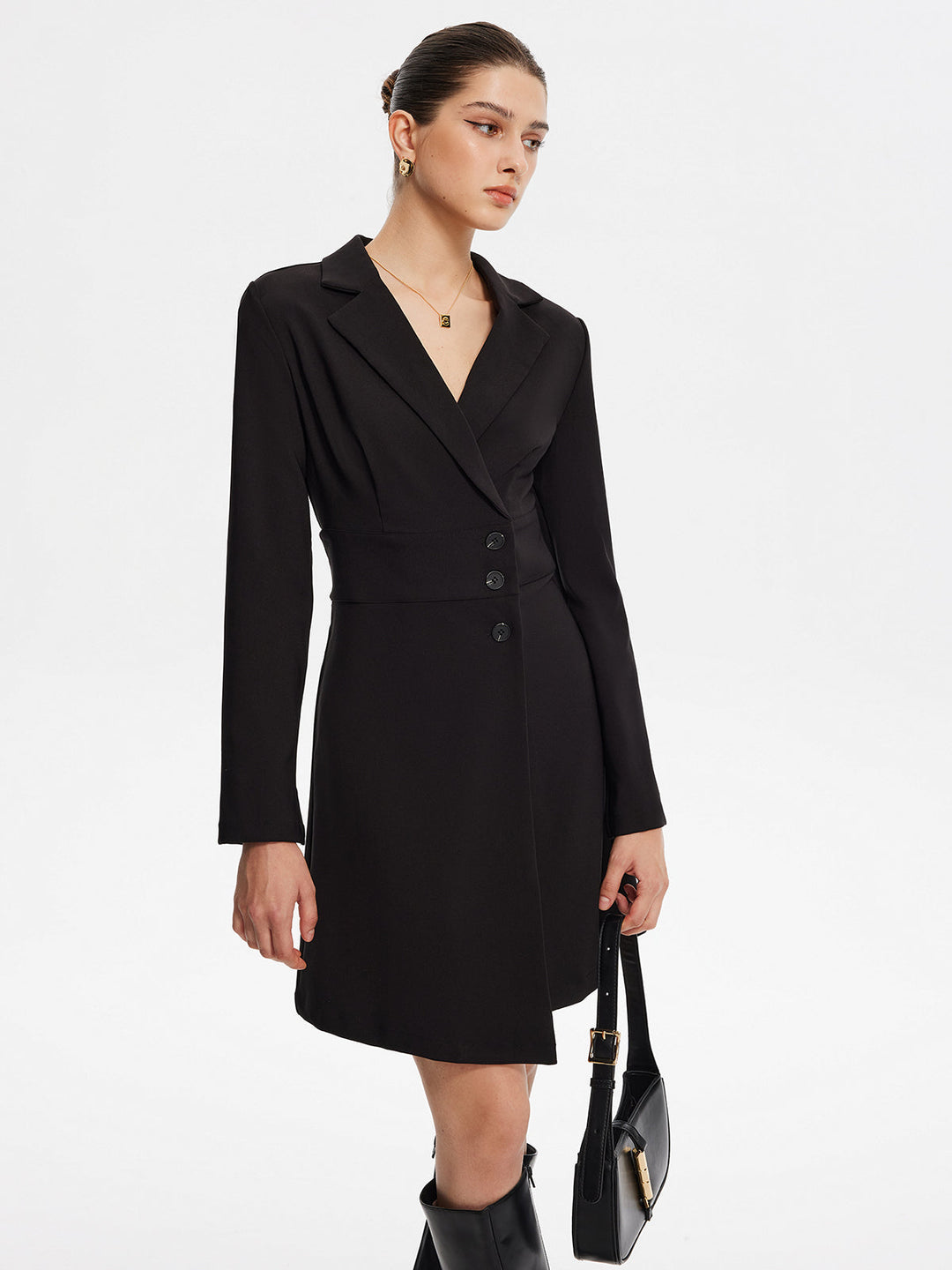 Robe Courte Blazer Manches Longues de Premier Choix