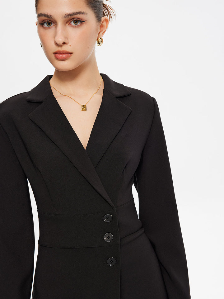 Robe Courte Blazer Manches Longues de Premier Choix