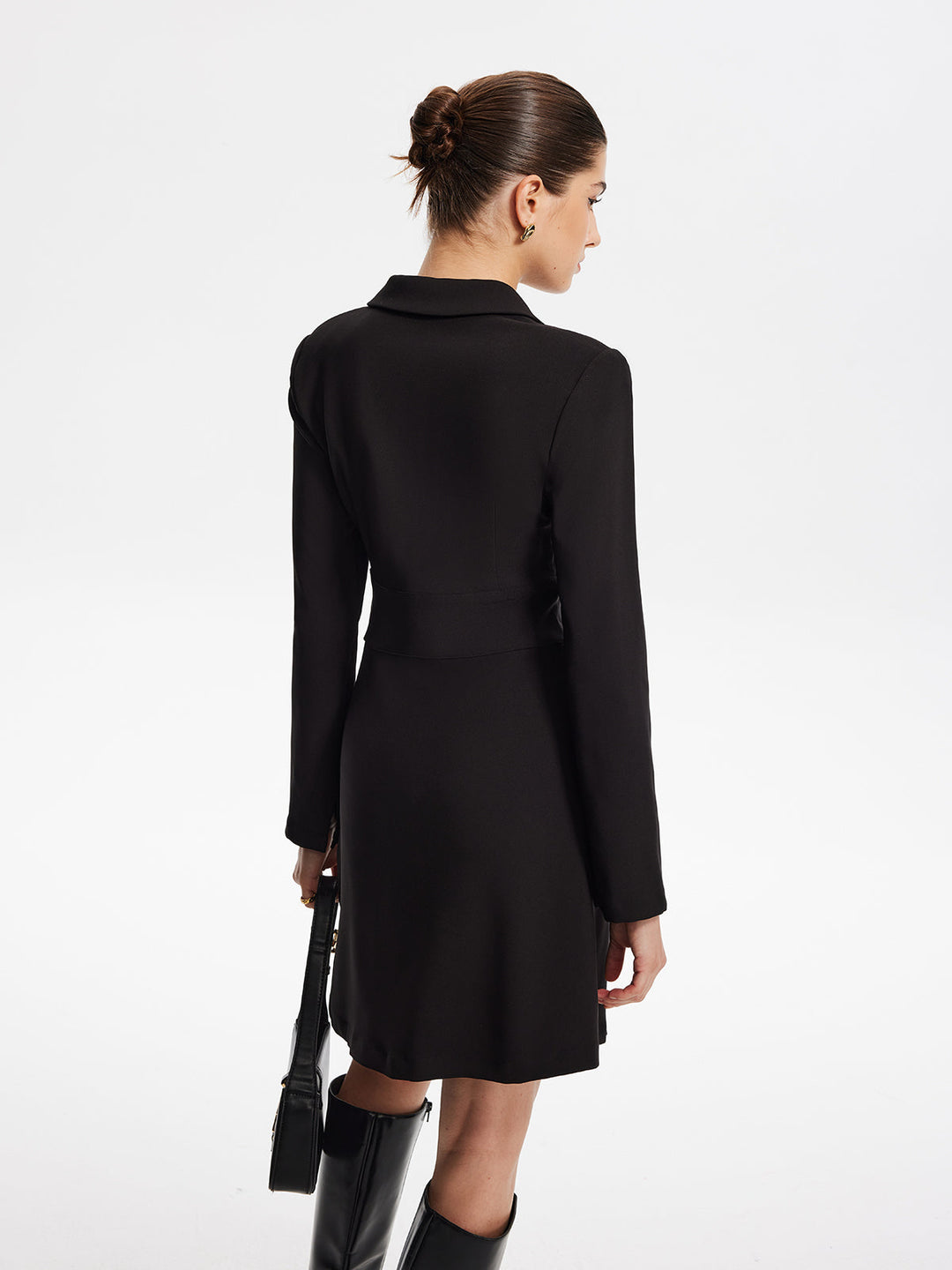 Robe Courte Blazer Manches Longues de Premier Choix