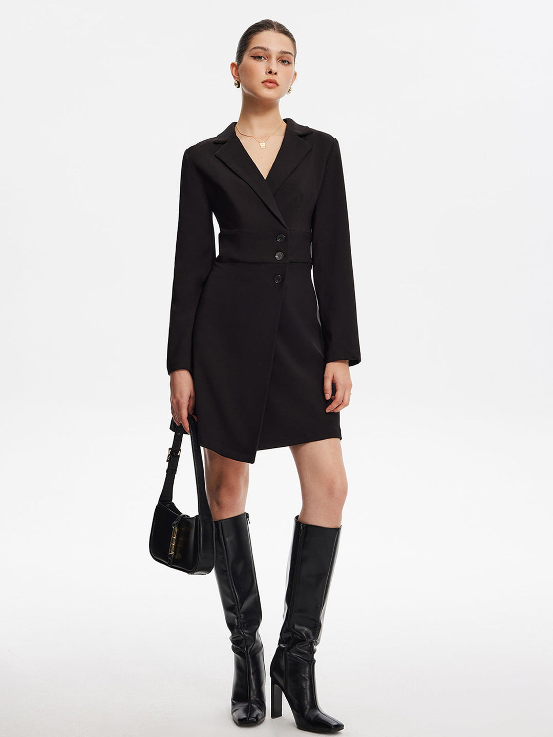 Robe Courte Blazer Manches Longues de Premier Choix