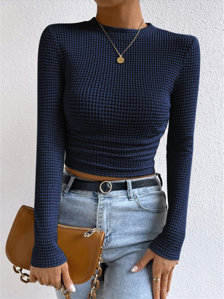 Pull Col Nid Mailles Lisses Coupe Ajustée