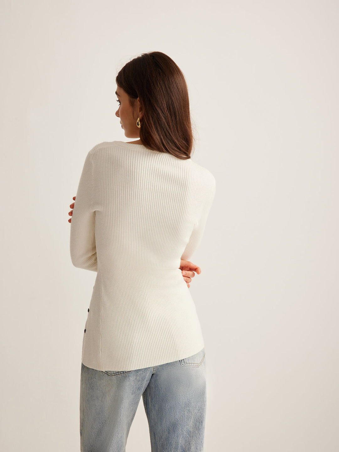Pull Asymétrique à Poitrine