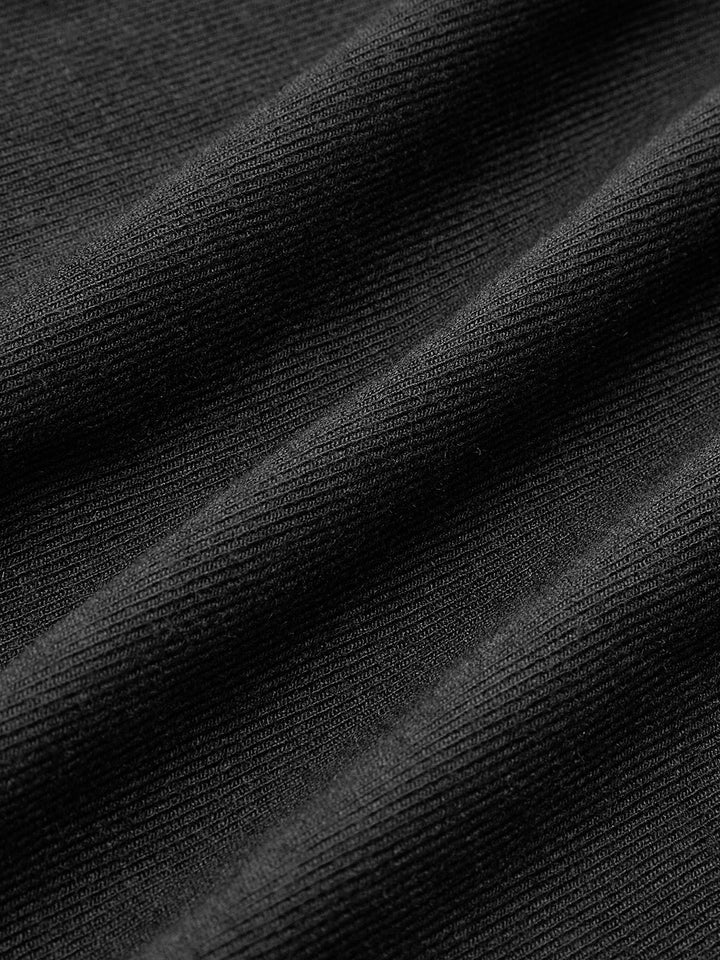 Robe Longue Moulante Col Montant Manches Longues à Volants Plissés