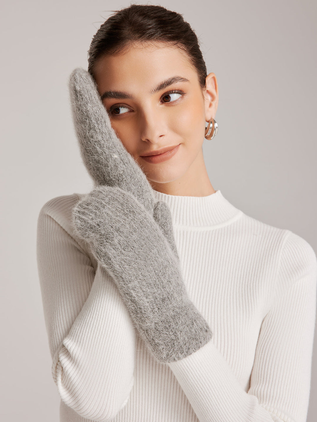 Gants Chauds en Peluche de Lapin