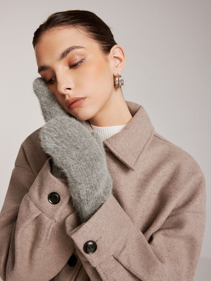 Gants Chauds en Peluche de Lapin