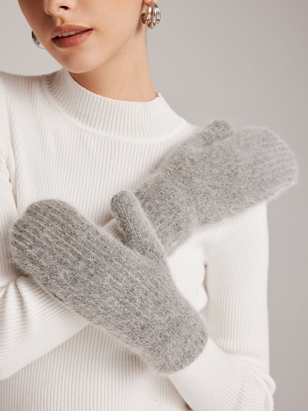 Gants Chauds en Peluche de Lapin