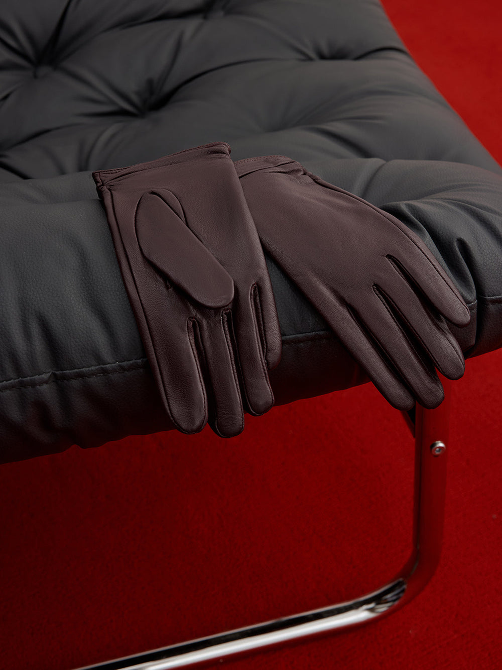 Gants en peau de chèvre doublés de polaire