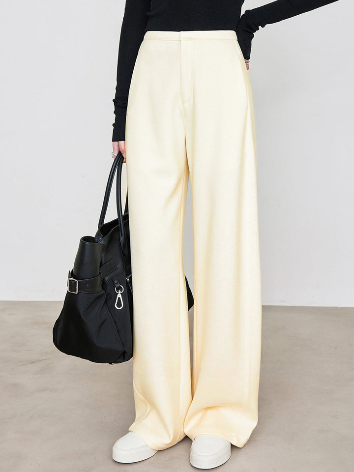 Pantalons Drapés Minimalistes à Poches