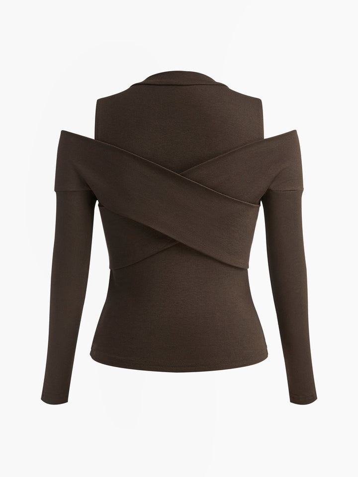 T-shirt Jersey Croisé 2 en 1