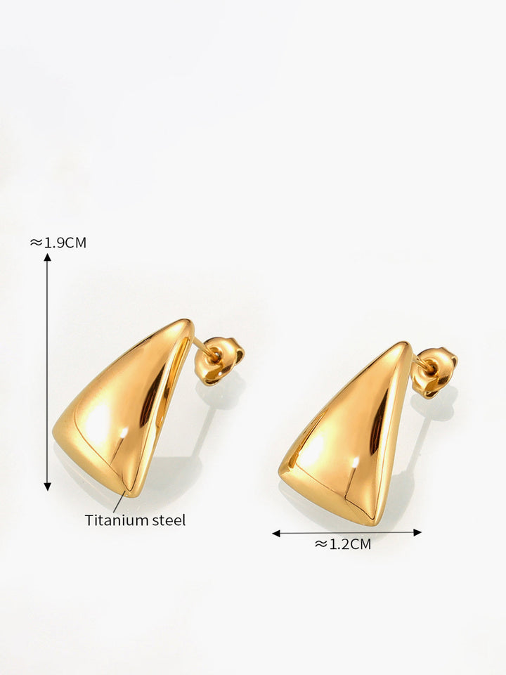 Boucles d'oreilles pendantes triangle