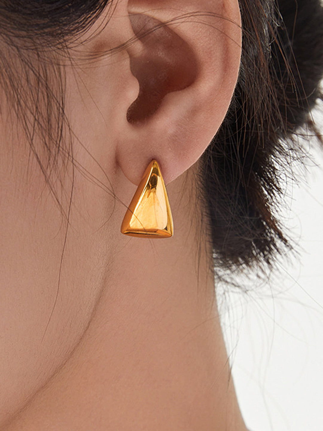 Boucles d'oreilles pendantes triangle