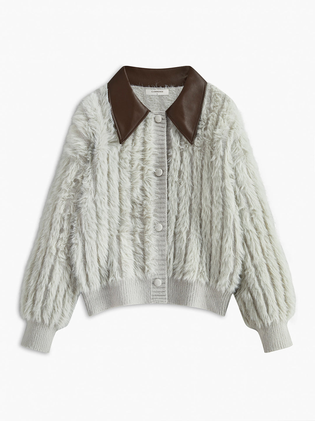 Cardigan Doux et Extensible à Col Roulé