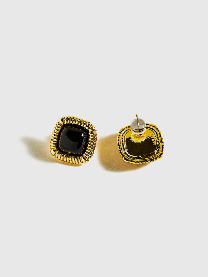 Boucles d'oreilles à fil ressort avec bordure
