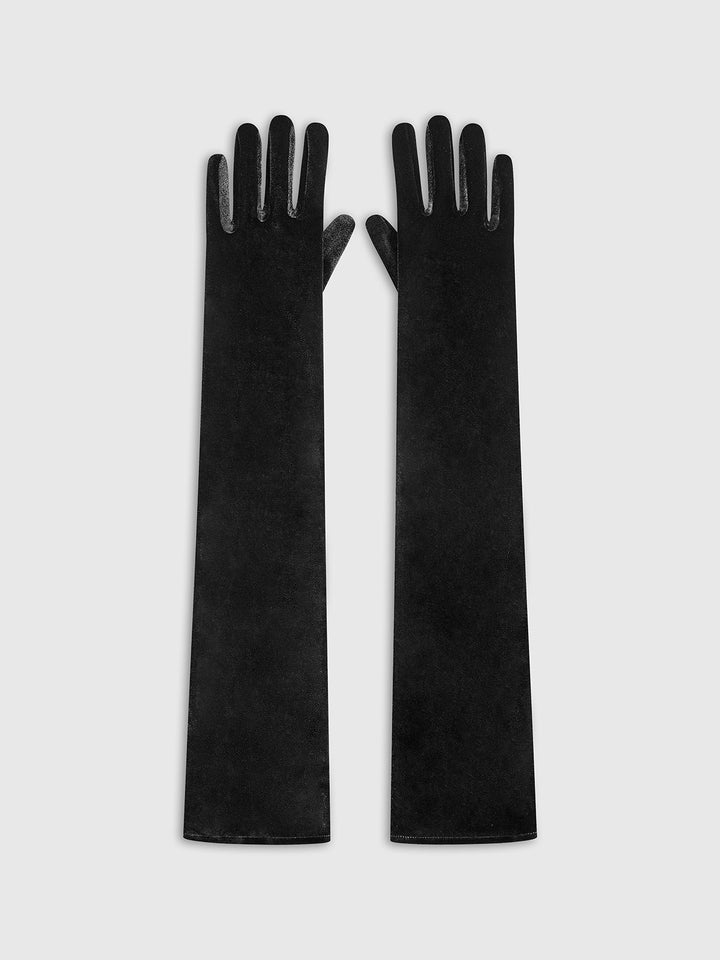 Gants Longs en Velours pour Soirée