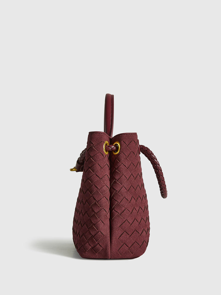 Sac Cabas Tissé en Daim