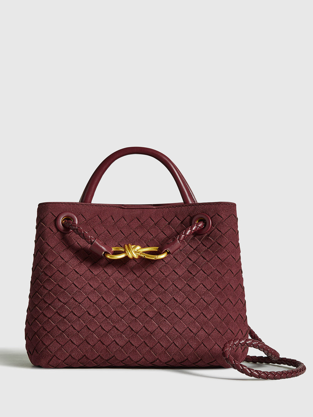 Sac Cabas Tissé en Daim