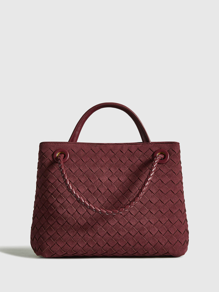 Sac Cabas Tissé en Daim