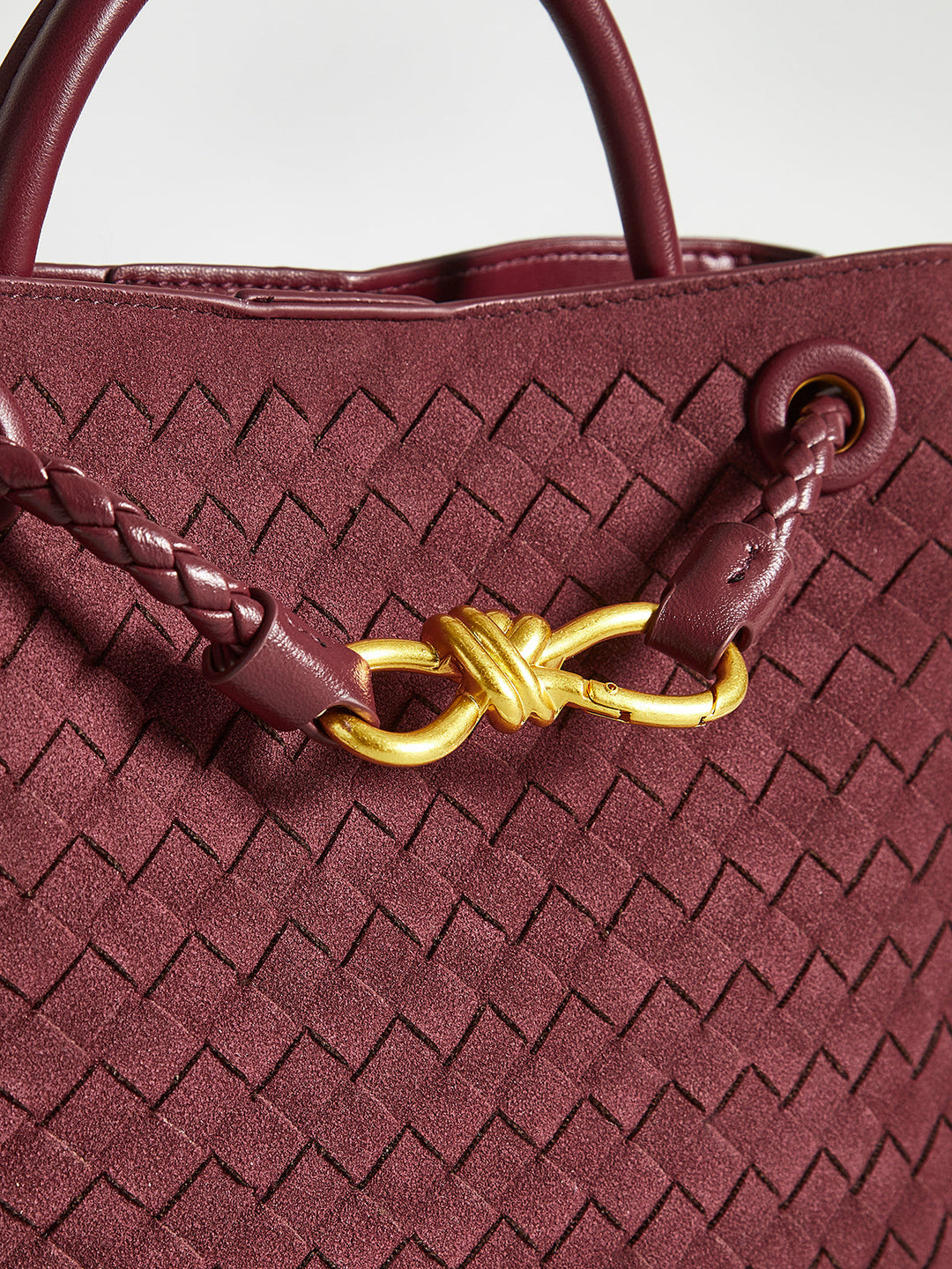 Sac Cabas Tissé en Daim