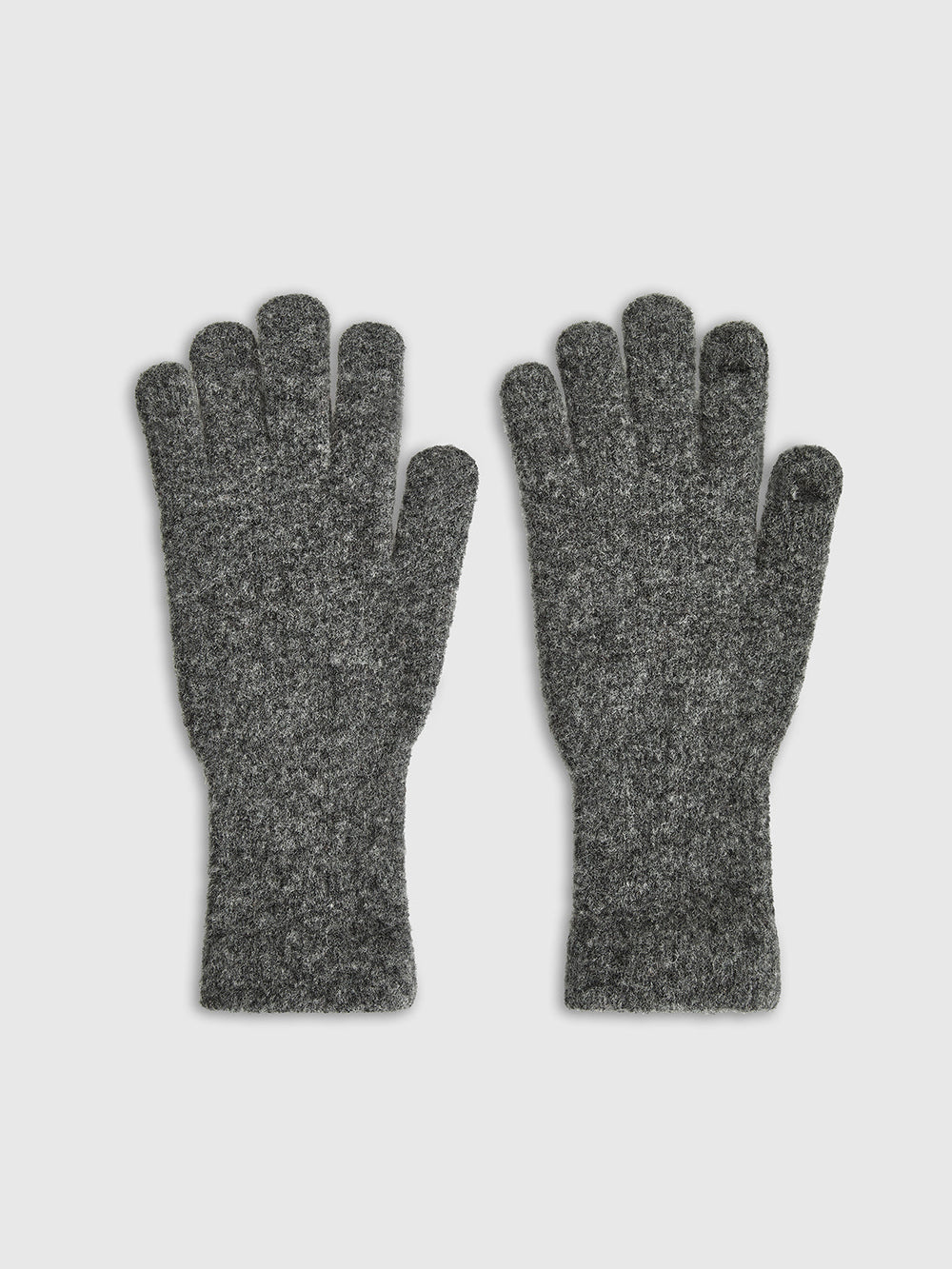 Gants Chauds Uni en Mélange de Laine