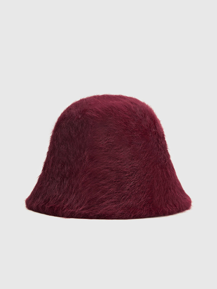 Chapeau Bob en Poil de Lapin Uni