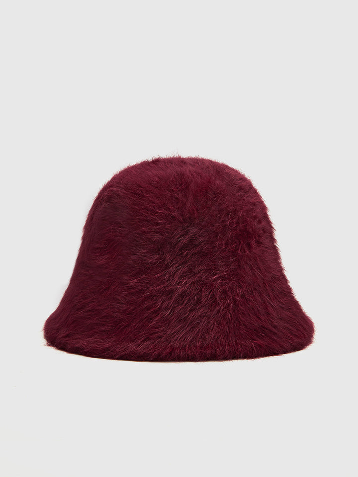 Chapeau Bob en Poil de Lapin Uni