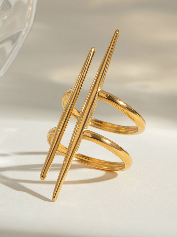 Bague Anneau Barre Parallèle