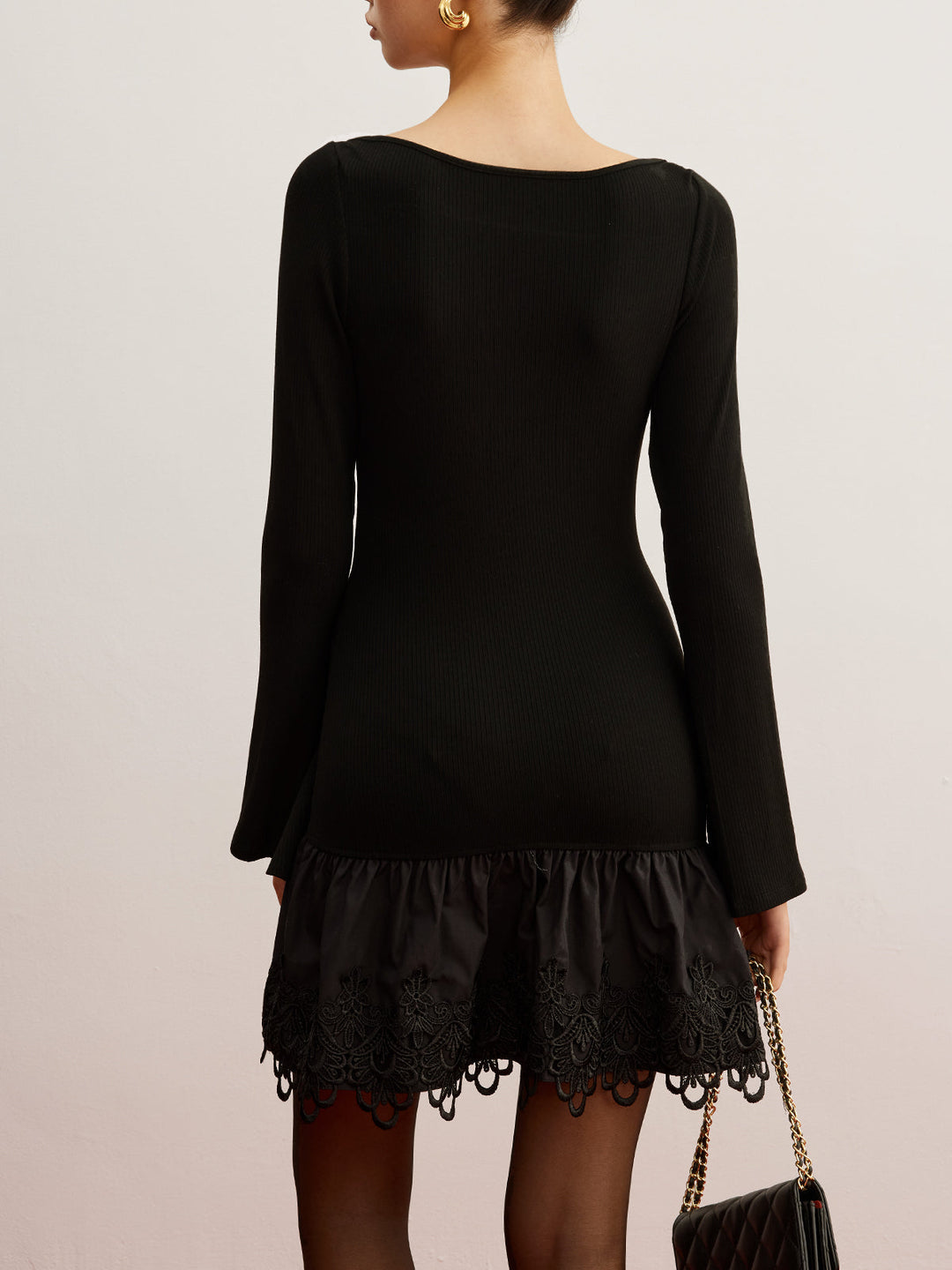 Robe en Jersey à Découpes