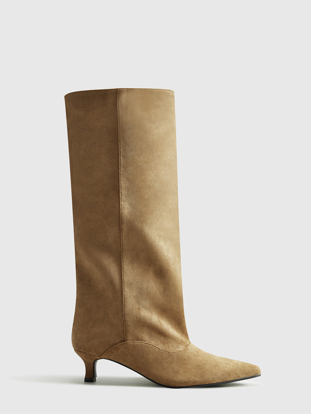 Bottes hautes en daim pour femme "Kitten"