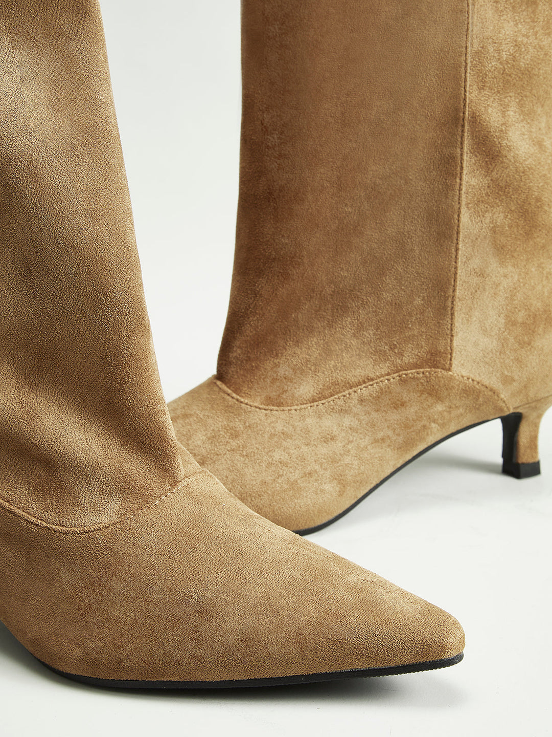 Bottes hautes en daim pour femme "Kitten"