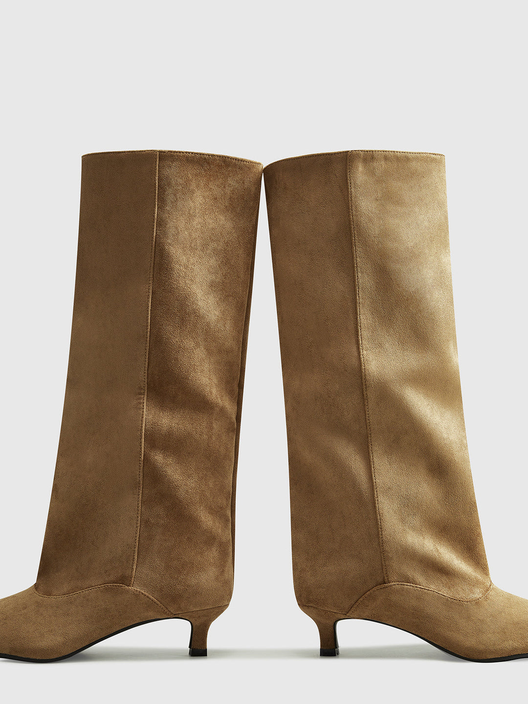 Bottes hautes en daim pour femme "Kitten"